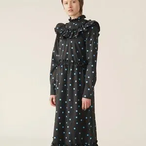 chinese dress ladies Cotton Poplin Smock Maxi Dress – Annabel